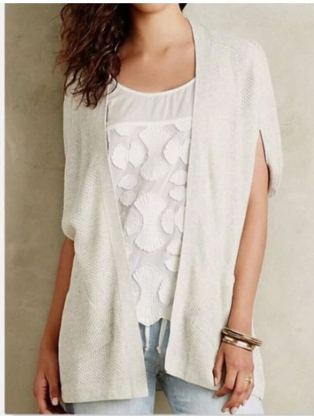 Anthropologie Angel of the North Chrysalis Cardigan Sweater M
